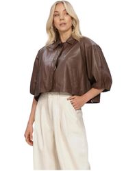Ibana - Jassen ,Bruin ,Leer Jaliana Jacket - Lyst
