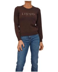 Liu Jo - Better Jumper Met Logo - Lyst