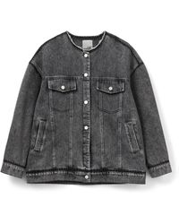 Sofie Schnoor - Jassen ,Grijs ,Katoen Nadiasw Jacket - Lyst
