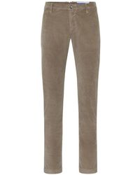 Jacob Cohen - Slim-fit braune cord-chinos - Lyst