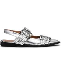 Ganni - Ballerina With Buckle - Lyst
