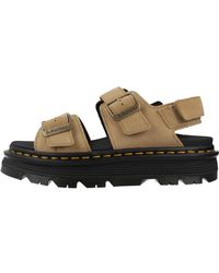 Dr. Martens - Schoenen ,Bruin ,Leer Zebzag Suede Platform Sandalen - Lyst