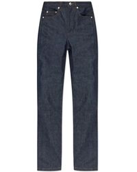 A.P.C. - Jeans ,Blauw ,Katoen Jeans Standard - Lyst