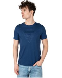 Guess - Klassisches rundhals t-shirt - Lyst