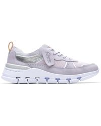 Clarks - Schoenen ,Paars ,Suède Nature X Cove Sneakers - Lyst