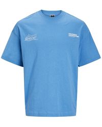 Jack & Jones - Jackjones t-shirt arch kurzarmshirt mit rundhalsausschnitt und print - Lyst