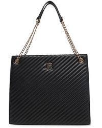 John Richmond - Schwarze Schultertasche Mit Goldlogo - Lyst