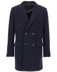 Fay - Double-Breasted Coats - Lyst