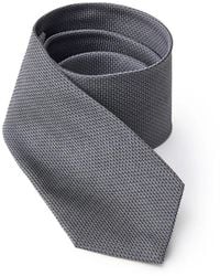 Jil Sander - Accessoires ,Grijs ,Zijden Jacquard Stropdas - Lyst