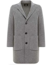 Alpha Studio - Single-Breasted Coats - Lyst