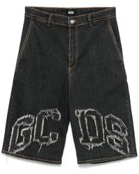 Gcds - Schwarze Shorts Mit Gürtel Und Taschen - Lyst