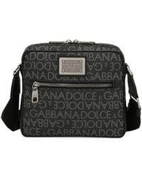 Dolce & Gabbana - Coated Jacquard Crossbody Bag - Lyst