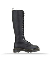 Dr. Martens - Leder schnürung reißverschluss stiefel - Lyst