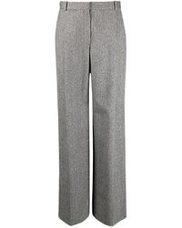 Nina Ricci - Broeken ,Grijs ,Wol Tailored Broeken Met Slitten - Lyst