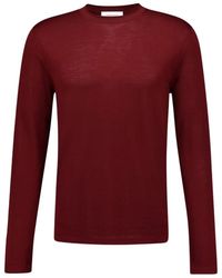 Ferragamo - Bordeaux Wollpullover - Lyst