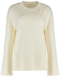 P.A.R.O.S.H. - Pullover Mit Rundhalsausschnitt Aus Wolle Und Kaschmir - Lyst