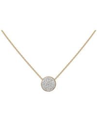 Chantecler - Roségold Halskette Mit Diamant Und Weißem Emaille - Lyst