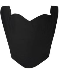 Vivienne Westwood - Top corsetto senza spalline nero domenicale - Lyst
