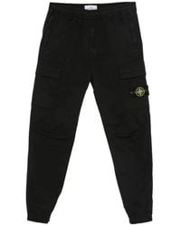 Stone Island - Slim-Fit Trousers - Lyst
