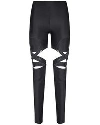 Barrow - Uitgesneden Technische Stof Leggings - Lyst