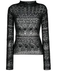 Ferragamo - Open-knit Cashmere Top - Lyst