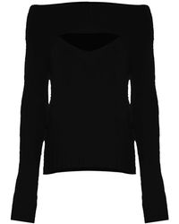 Kocca - Mohair wolle cut-out ausschnitt pullover - Lyst
