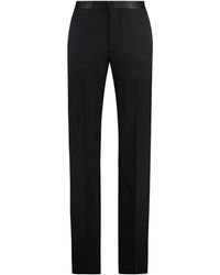 Givenchy - Broeken ,Zwart ,Wol Tailored Wool Broeken - Lyst