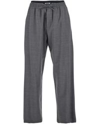 MSGM - Straight Trousers - Lyst