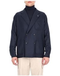 Tagliatore - Braun Double-Breasted Jacket - Lyst