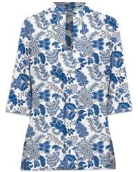 MC2 Saint Barth - Overhemden ,Veelkleurig ,Katoen Korte Bloemen Katoenen Jurk - Lyst