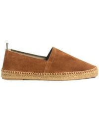 Castañer - Flache espadrilles,pablo espadrilles aus spaltleder mit taupe jute, handgenäht in spanien. - Lyst
