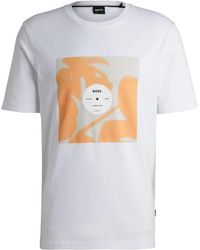 BOSS - Baumwoll t-shirt tiburt388 designers code - Lyst