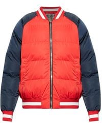 Balmain - Jassen ,Rood ,Leer Omkeerbaar Geïsoleerd Jack - Lyst