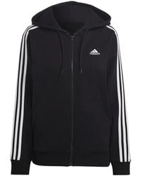 adidas - Top Met Capuchon Voor - Lyst
