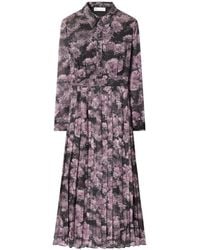 Tory Burch - Dress With Pleated Hem - Lyst