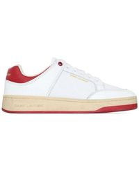 Saint Laurent - Schoenen ,Wit ,Court-Classic Sneakers - Lyst