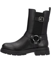 Rieker - Schwarze Chelsea Boots Aus Leder - Lyst