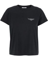 Givenchy - T-Shirt Van Katoen Met Stempelprint - Lyst