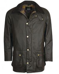 Barbour - Jassen ,Groen ,Katoen Gewaxte Katoenen Jas Met Tartan Voering - Lyst