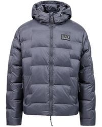 EA7 - Long-Sleeved Padded Jacket - Lyst