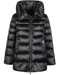 Moorer - Jassen ,Zwart ,Polyester Natalia-Hc Donzenjas - Lyst