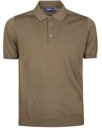 Drumohr - Polo Shirt Met Korte Mouwen En Logo - Lyst