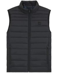 HUGO - Jassen ,Zwart ,Outwear Waistcoat - Lyst