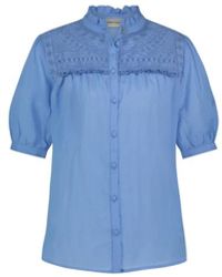 FABIENNE CHAPOT - Blusa con maniche a sbuffo e ruches - Lyst