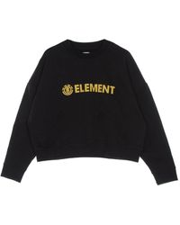 Element - Schwarzer logic crew sweatshirt für frauen - Lyst