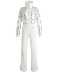 Fusalp - Jumpsuits & Playsuits ,Wit ,Leer Clarisse Metal Ski Suit - Lyst