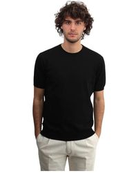 Kangra - Schwarzes rundhals-t-shirt - Lyst