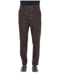 PT Torino - Broeken ,Bruin ,Katoen Pantalon Van Katoenen Gabardine Archief Rebel Fit - Lyst