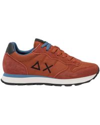 Sun 68 - Sneakers Aus Nylon Und Wildleder Mit Gesticktem Logo - Lyst
