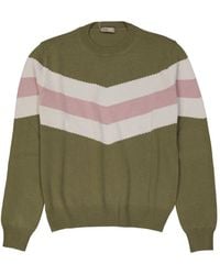 Herno - Truien & Vesten ,Groen ,Wol Wollen Trui - Lyst